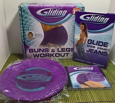 Gliding Ultimate Workout Mindy Mylrea DVD 2 Slide Disc Exercise Diet Set Sealed • $22