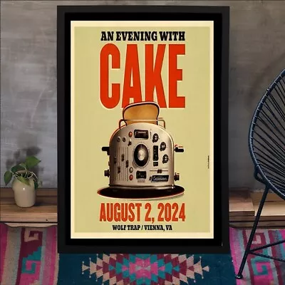 Cake August 2 2024 Wolf Trap Vienna VA Poster Unframed Home Decor All Size • $19.99