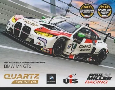 2023 Paul Miller Racing BMW M4 GT3 GTD Petit Le Mans IMSA WTSC Hero Card • $4.99