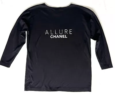 Allure Chanel Women's 3/4  Sleeve Black Pullover T - Shirt  Size Large • £80.74