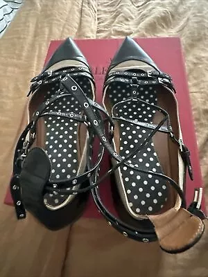 Valentino Garavani Love Latch Soft Noisette Ballet Flats Size 40 • $50