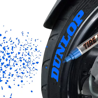 BLUE Tire Tyre Paint Marker Pen Car Motorcycle Tread Waterproof Fit Kawasaki • $7.86