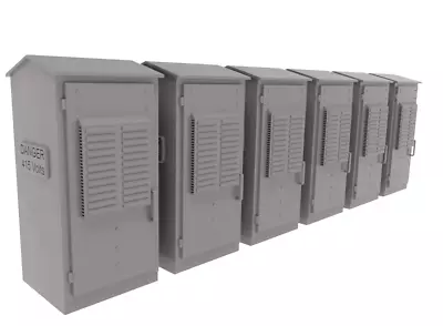 £5.99 • Buy Model Railway Scenery Layout 00 Gauge Hornby Lineside Electrical Cabinets  X6
