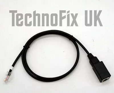 1m 8p8c RJ45 Microphone Extension Cable For Icom Transceivers With 8 Pin Modular • £16.99