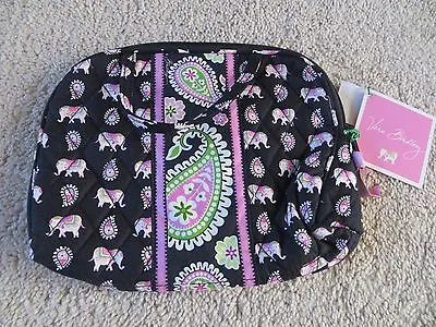 Vera Bradley Purse Cosmetic Handles Lined Make-up Bag Pink Elephant Fizz - NWT! • $45