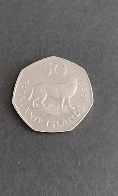 Falklands Islands Fox 50 Pence Coin • £1.25