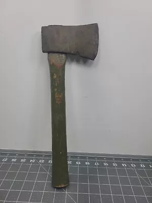 Vintage Green Military Style Axe Hatchet 14  Long • $50