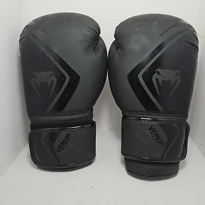 Venum Boxing Gloves. Black/Black - 14 Oz. • $37.48