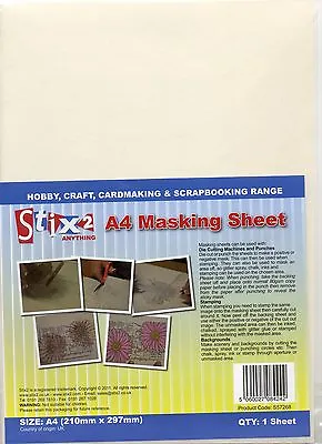 A4 Masking Sheet Low Tack Stamping Punches Spray Paint Die Cutting Craft S57268 • £2.65