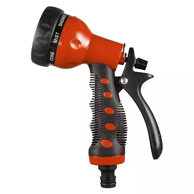 8 Pattern Universal Garden Hose Water Spray Gun Hozelock Compatible Soft Grip • £6.99