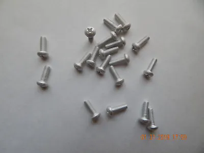 ALUMINUM ROUND HEAD PHILLIPS MACHINE SCREWS. 8/32 X 1/2   18 PCS. NEW • $8.75