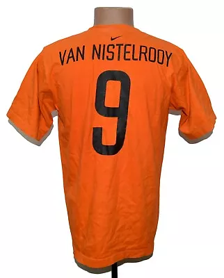 Holland 2002/2004 Football Cotton Tee Shirt Jersey Nike #9 Van Nistelrooy Size M • $25.19