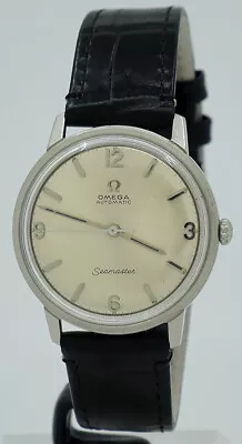 Omega Ref 165.002 Steel Automatic 34mm Silver Dial Seamaster On Strap C.1964 • $2250