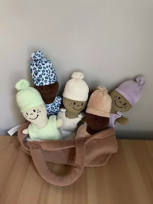 Creative Minds Basket Of Babies Soft Baby Dolls Sensory Toys Multicultural Cute! • $45