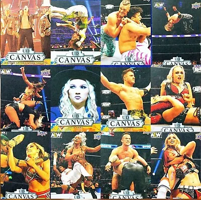 2023 Upper Deck AEW UD Canvas Choose MJF Julia Hart Britt Baker Chris Jericho • $7.95