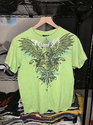 Miami Ink Shirt Adult Small Y2K Emo Goth Cyber Grunge Skulls Wings • $20