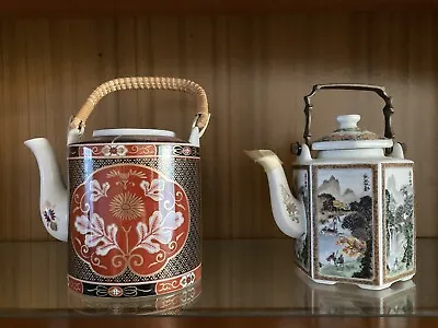 Two Porcelain Japanese Teapots • £15.99