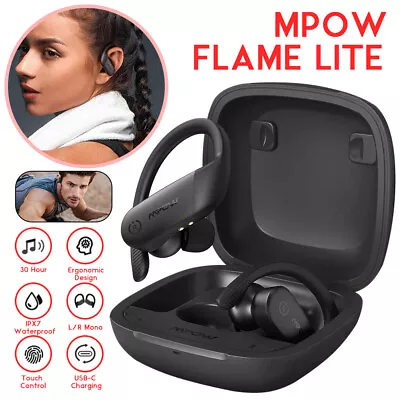 MPOW Lite Bluetooth Earbuds TWS Wireless Earphones Earhook Headphones Waterproof • $49.39