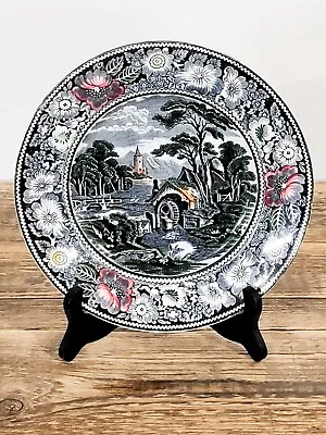 W R Midwinter Rural England Plate 10  Landscape Multicolor Dinner Platter • $17.50