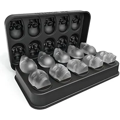 Ice Machine Mold For Whiskey Skull Ice Cube Tray For Chocolate Cookies Baking Us • £20.84