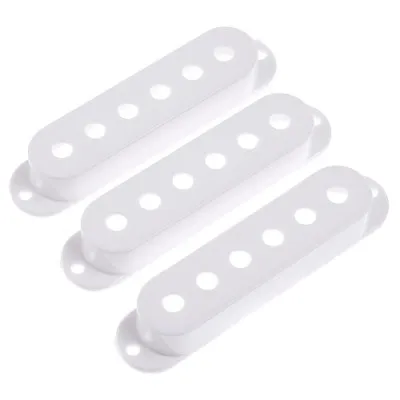 Single Coil Pickup White Covers For Fender Guitar Replacement Parts • $15.39