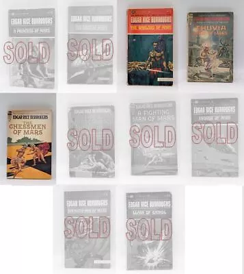 Edgar Rice Burroughs - John Carter Of Mars Series (Books Used Series) • $3