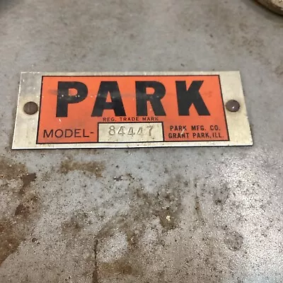 VINTAGE PARK METAL MACHINEST TOOLBOX MODEL 84447 W/ Tray • $55