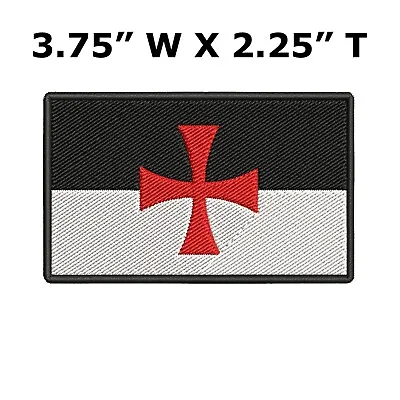 KNIGHTS TEMPLAR ARMOR Hook PATCH Embroidered CRUSADES RELIGIOUS MILITARY • $4.92