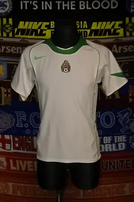 5/5 Mexico Adults S 2004 Away MINT Football Shirt Jersey Trikot Soccer  • £71.99