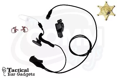 Quick Release Police Earpiece Coyote Lapel Mic Motorola XTS3000 XTS3500 XTS5000 • $79.95