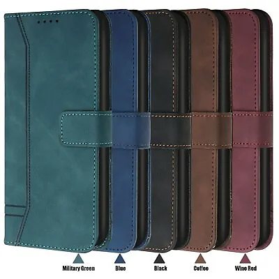 Case For Xiaomi 9 10 11 Lite 10S Skin Feel Leather Flip Wallet Stand Phone Cover • $11.72