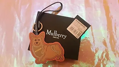 New! Mulberry England Leather Mix  Corgi Keyring B.n.w.t Boxed • £49.99