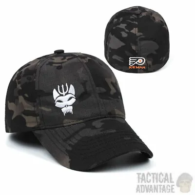 £14.95 • Buy Black Camouflage Navy Seal Team Baseball Cap Flexi Trident Airsoft Seals Hat Fit
