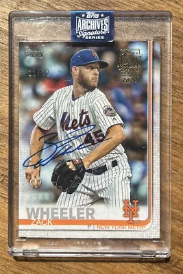 2020 Topps Archives Zack Wheeler 2019 Series 2 Autograph /72 • $45