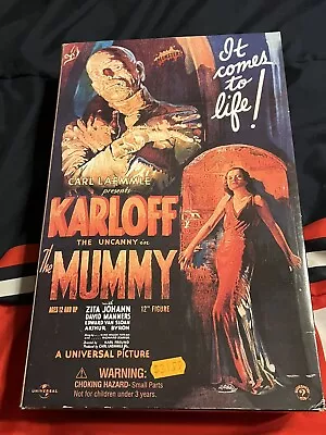 SIDESHOW The Mummy Borris Karloff 12 Inch Figure VERY RARE!!!NRFB • $325