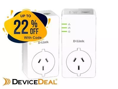 D-Link DHP-P601AV PowerLine AV2 1000 Gigabit Passthrough Kit • $214.80