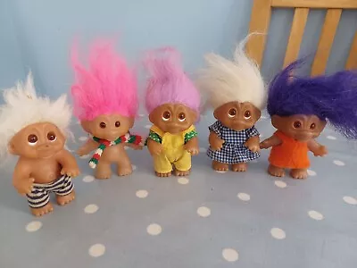 Vintage 1980s Dam Trolls Made In China 8cm (5) • £10