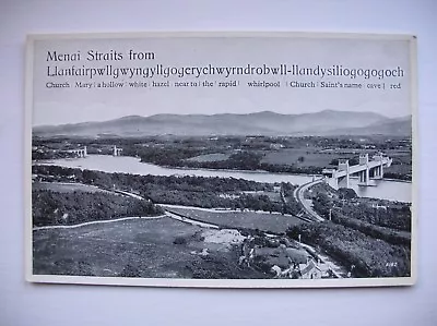 Menai Straits Postcard. Near Anglesey Bangor Etc. (Valentine) • £3.99