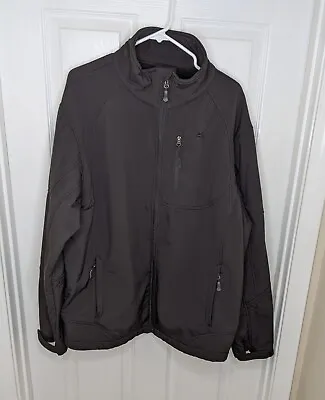 Snozu Men's Performance Full Zip Fleece Lined Jacket Black Size XXL  • $19.99