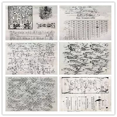 $6.80 • Buy Background Vintage Rubber Clear Stamps Scrapbook Transparent Stamp Craft Diy 1pc