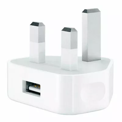 Genuine Apple A1399 USB Wall Charger Plug Adapter For IPod IPhone IPad White NEW • £6.97