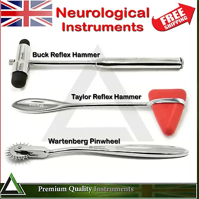 Neurological Instruments Buck & Taylor Reflexes Hammers Wartenberg Pin Wheel • £19.99