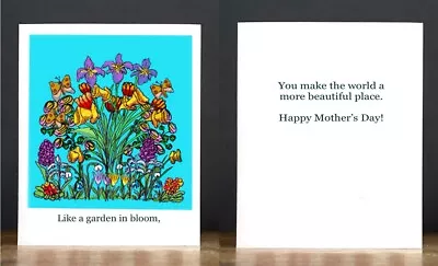 Mother's Day Card: Garden In Bloom • $3.50
