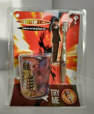 Dr Who: Toothbrush And Light Up Beaker Set (Works Sealed) • £12