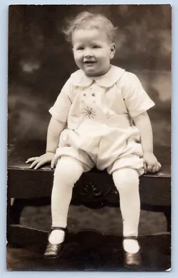 RPPC BEALLSVILLE OHIO OH Walter Glenn Brock Adorable Boy MONROE COUNTY Postcard • $20