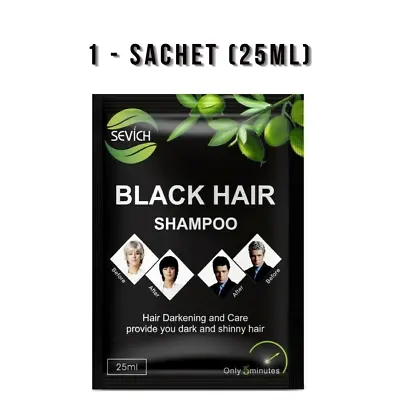 Sevich Dye Black Hair Shampoo Instant Hair Blackening Dye For White Grey Hair UK • £2.79