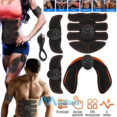 EMS Abs Stimulator Abdominal Muscle Toner Trainer Belt Fitness Workout Equipment • $17.87