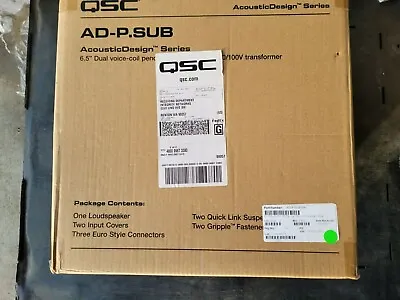 QSC AD-P.SUB Pendant Sub 6.5  Dual Voice-coil - WHITE Subwoofer NEW IN BOX • $525