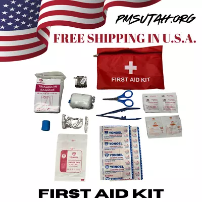 Portable First Aid Kit ATV Quad 4 Wheeler Med Pack Medical Emergency Bag Pouch • $10.95