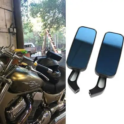 For Suzuki Boulevard M109R C90 C50 Rectangle Motorcycle Rear View Mirrors Black • $29.32